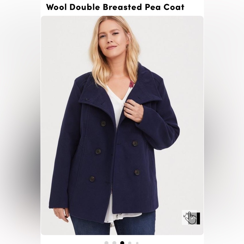 Torrid Double Breasted Pea Coat